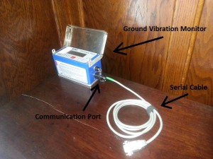 Serial Cable to Ground Vibration Monitor