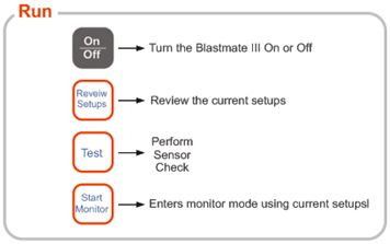 Blastmate III Run Keys